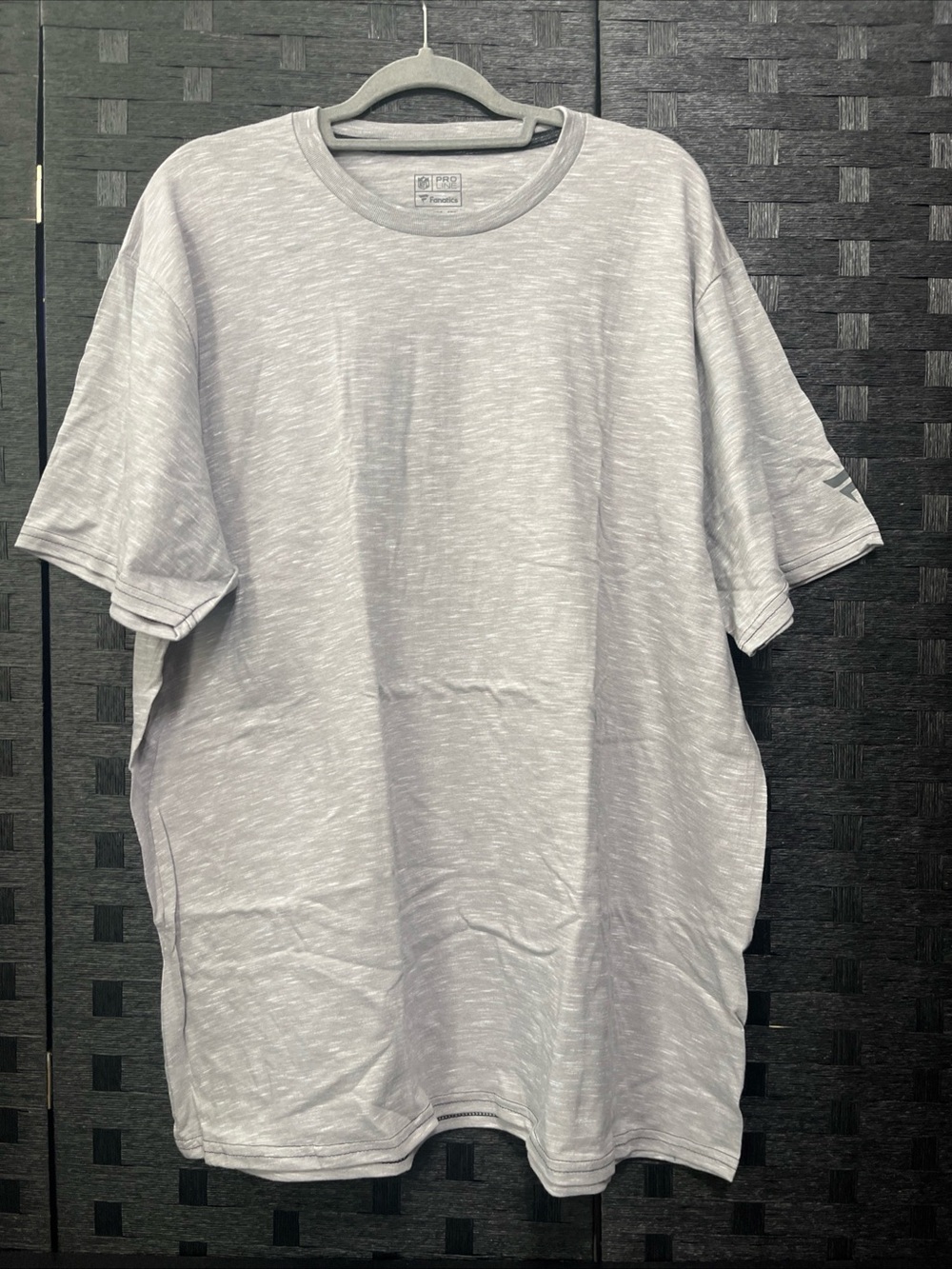 NFL Fanatics Pro Line Men's Blank T-shirt Light Heather Grey Size 2X NWOT